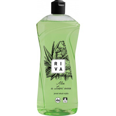Riva tek.mýdlo 1 l Aloe a lesní ovoce | Toaletní mycí prostředky - Tekutá mýdla - Bez dávkovače